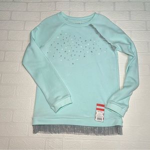 NWT Cat & Jack Metallic Accent Sweatshirt